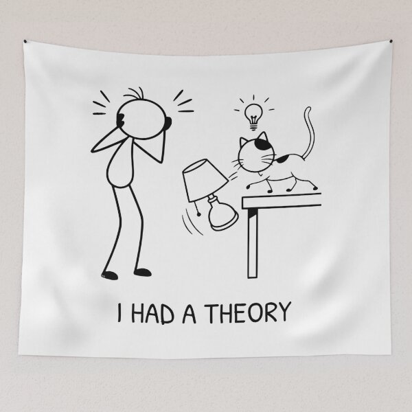 Item preview, Funny Cat Knocking Things Off Table Cat Owner Humor designed and sold by Pebl-Co.