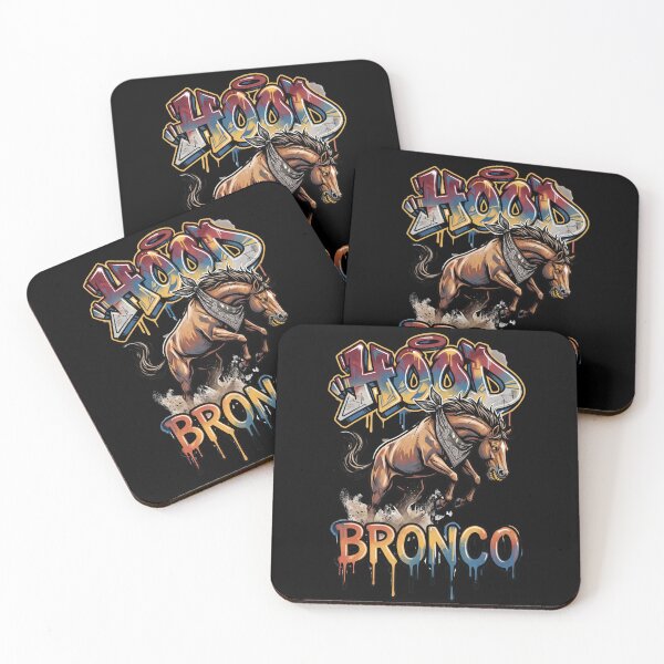Item preview, Hood Bronco — Urban Graffiti Rodeo Horse Design Tee v1 designed and sold by CornishPixiPony.