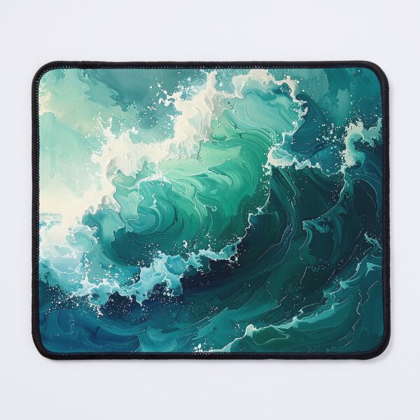 Item preview, Copy of Dynamic Emerald Sea Foam Ocean Waves designed and sold by BetweenForms.