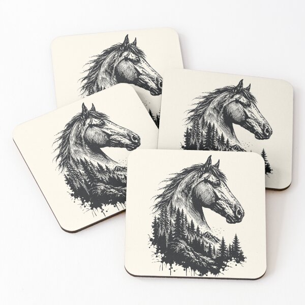 Item preview, Wild Horse Mountains Vintage Nature Forestcore Outdoorsy  designed and sold by Y-Vibes.