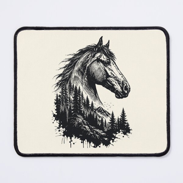 Item preview, Wild Horse Mountains Vintage Nature Forestcore Outdoorsy designed and sold by Y-Vibes.