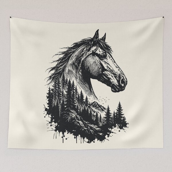 Item preview, Wild Horse Mountains Vintage Nature Forestcore Outdoorsy  designed and sold by Y-Vibes.