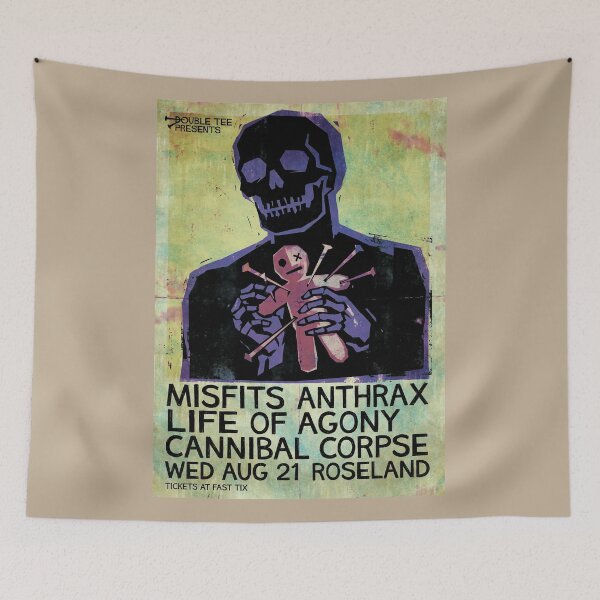 Item preview, Vintage Voodoo Skull Concert Poster Horror Punk Art designed and sold by vaerk.