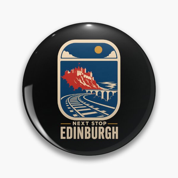 Item preview, Edinburgh Next Stop – Castle Rail Journey designed and sold by Fenay Designs.