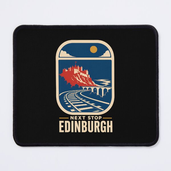Item preview, Edinburgh Next Stop – Castle Rail Journey designed and sold by Fenay Designs.