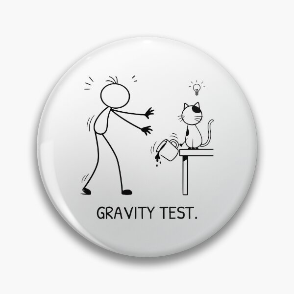 Item preview, Funny Cat Knocking Mug Off Table Gravity Test Cat Humor designed and sold by Pebl-Co.