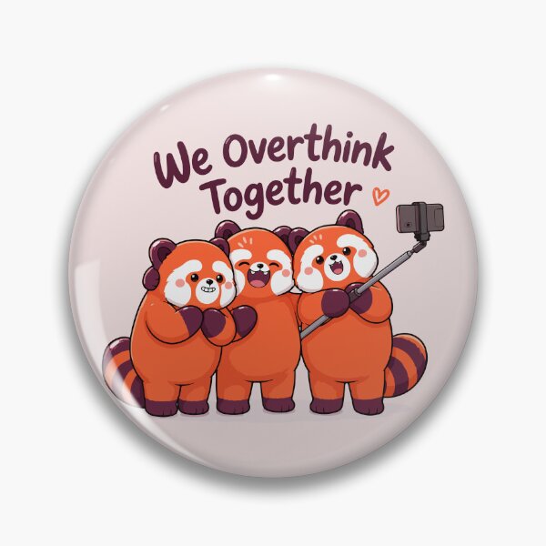 Item preview, We Overthink Together Red Panda designed and sold by RedpandasMerch.