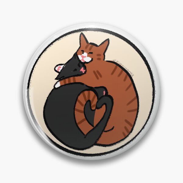 Item preview, Heart kitties ~ tabby orange and black designed and sold by skittcoptok.