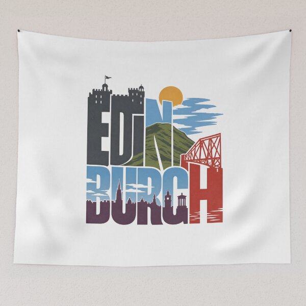 Item preview, Edinburgh Icons – Castle, Crags and Forth Bridge designed and sold by Fenay Designs.