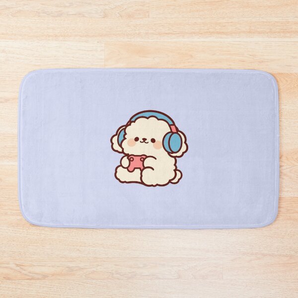 Item preview, Fluffy Puppy Wearing Music Headphones designed and sold by jianina-alondra.