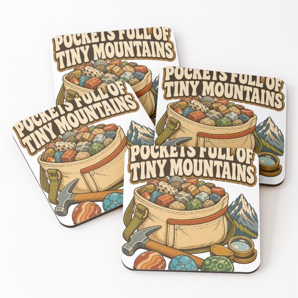 Item preview, Pockets Full of Tiny Mountains Rock Collector Art designed and sold by CheerfulNest.