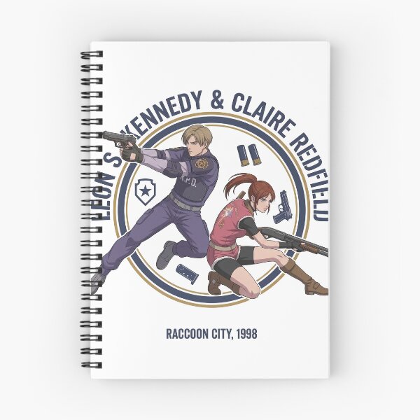 Item preview, claire redfield leon kennedy resident evil 2 anime  designed and sold by andresdrawing.