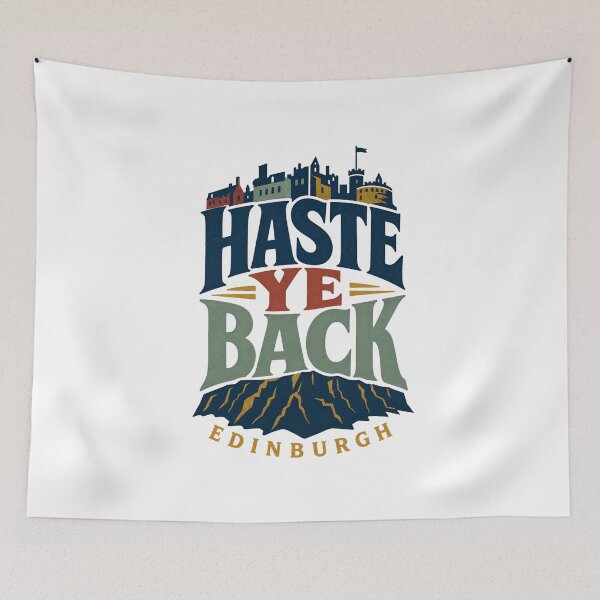Item preview, Edinburgh Haste Ye Back – A Warm Scottish Welcome designed and sold by Fenay Designs.