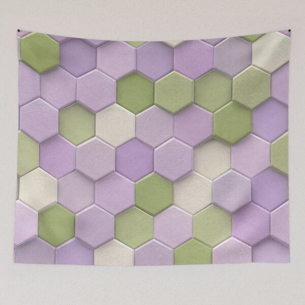 Item preview, Seamless Pastel Faceted Cube Modernist Pattern designed and sold by scicilysimonee.