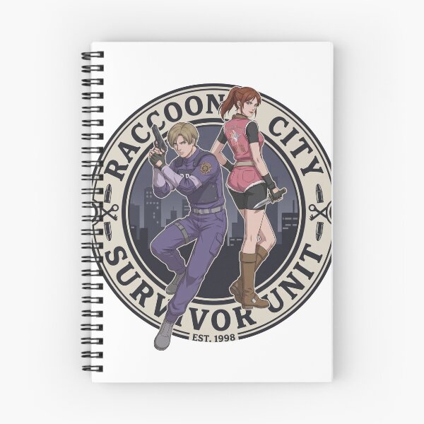 Item preview, claire redfield leon kennedy resident evil 2 anime  designed and sold by andresdrawing.