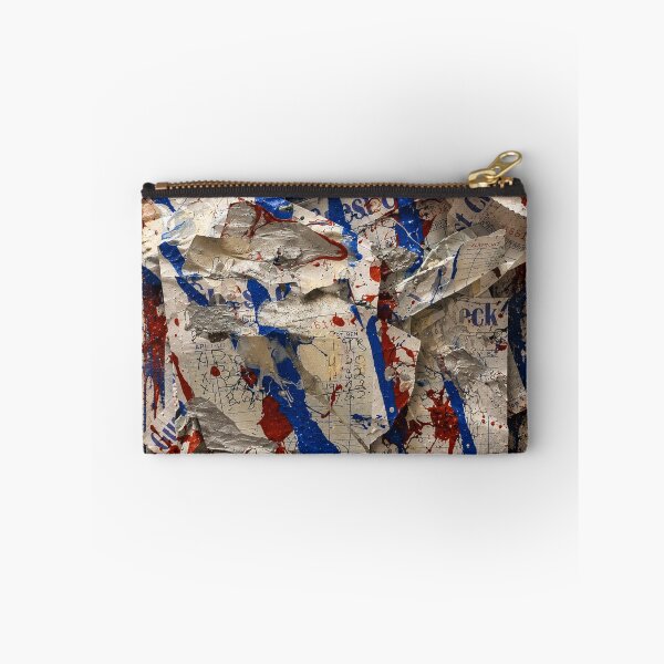 Item preview, Crumpled Guest Check and Paint Splatter Mixed Media Art designed and sold by THE SPLATTERED HAUS BY SAGE BANKS.