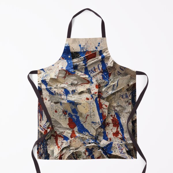 Item preview, Crumpled Guest Check and Paint Splatter Mixed Media Art designed and sold by THE SPLATTERED HAUS BY SAGE BANKS.