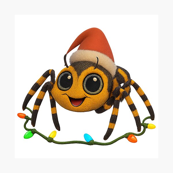 Item preview, Christmas Writing Spider designed and sold by Sillytoe.