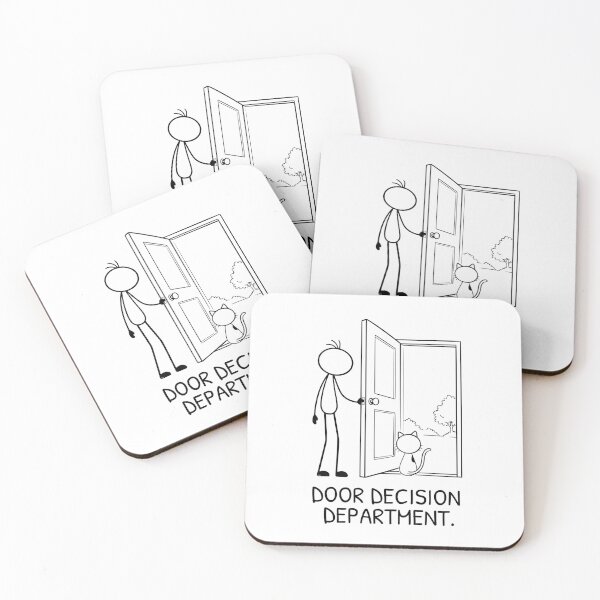 Item preview, Funny Cat Sitting in Doorway Deciding to Go Outside Cat Humor designed and sold by Pebl-Co.