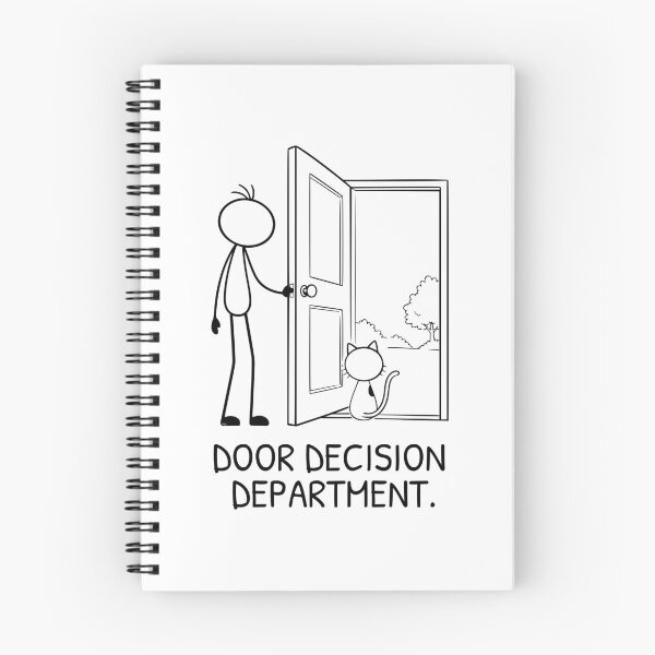 Item preview, Funny Cat Sitting in Doorway Deciding to Go Outside Cat Humor designed and sold by Pebl-Co.