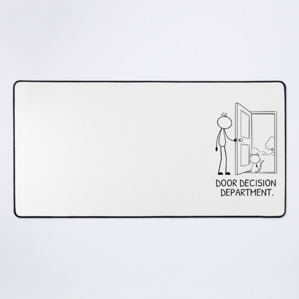 Item preview, Funny Cat Sitting in Doorway Deciding to Go Outside Cat Humor designed and sold by Pebl-Co.