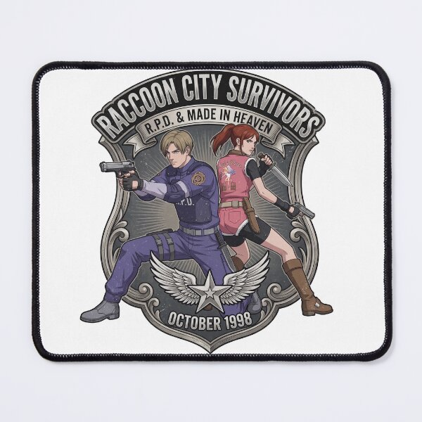 Item preview, claire redfield leon kennedy resident evil 2 anime  designed and sold by andresdrawing.