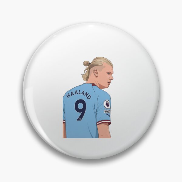 Item preview, Erling Haaland Manchester City Vector Art, #9 Jersey designed and sold by annaarthk.