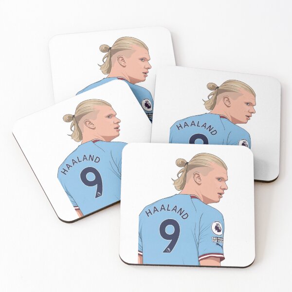 Item preview, Erling Haaland Manchester City Vector Art, #9 Jersey designed and sold by annaarthk.