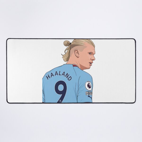 Item preview, Erling Haaland Manchester City Vector Art, #9 Jersey designed and sold by annaarthk.