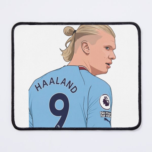 Item preview, Erling Haaland Manchester City Vector Art, #9 Jersey designed and sold by annaarthk.