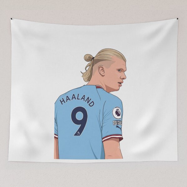 Item preview, Erling Haaland Manchester City Vector Art, #9 Jersey designed and sold by annaarthk.