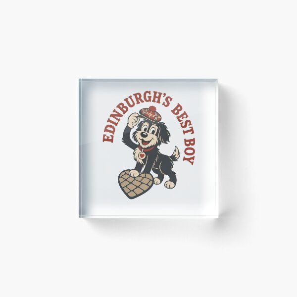 Item preview, Edinburgh's Best Boy – Tartan-Tam Dog designed and sold by Fenay Designs.
