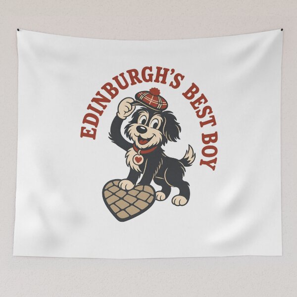 Item preview, Edinburgh's Best Boy – Tartan-Tam Dog designed and sold by Fenay Designs.