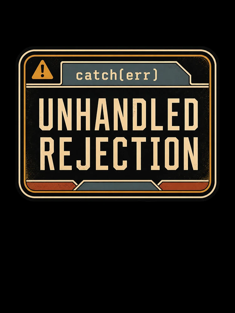 Thumbnail 7 von 7, Oversized T-Shirt, Unbehandelte JavaScript-Fehler – Humor designt und verkauft von webdev27.
