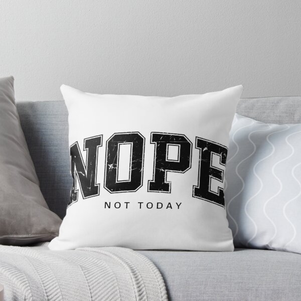 Item preview,  Nope Not Today Sarcastic Quote - Retro Distressed Varsity Font Art designed and sold by A-M-G-Shop.