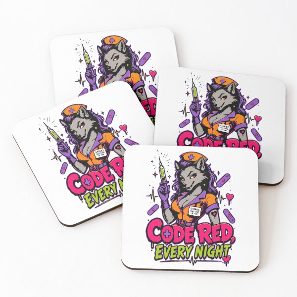 Item preview, Code Red Every Night Werewolf Nurse | Halloween Nurse designed and sold by Simon-art-land.