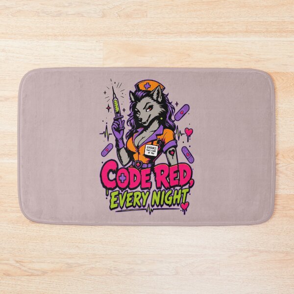 Item preview, Code Red Every Night Werewolf Nurse | Halloween Nurse designed and sold by Simon-art-land.
