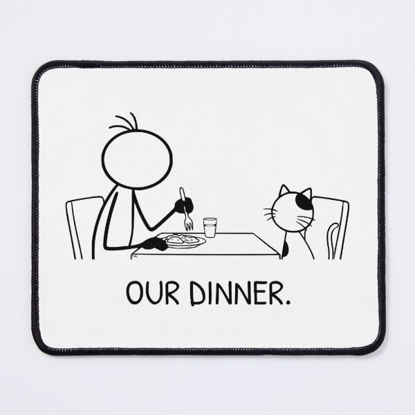 Item preview, Funny Cat Begging for Human Food at Dinner Cat Owner Humor designed and sold by Pebl-Co.