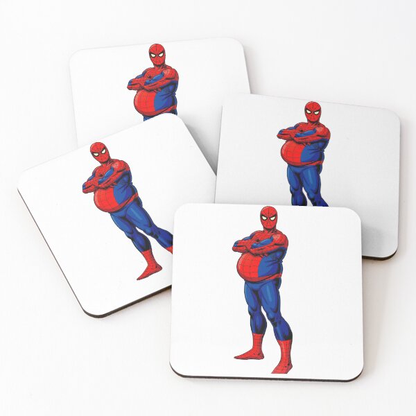 Item preview, Funny Fat Superhero Comic Art - Chubby Spider Hero Parody designed and sold by FreakToons.