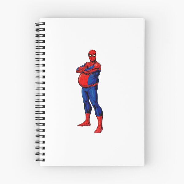 Item preview, Funny Fat Superhero Comic Art - Chubby Spider Hero Parody designed and sold by FreakToons.