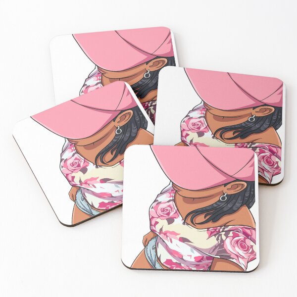 Item preview, Urban Summer Vibes- Girl in Pink Cap  designed and sold by LC&LCPlatform.