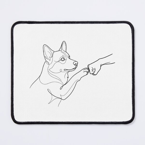 Item preview, Paw & Fist Bump Dog Lover Tee – Corgi Owner Friendship designed and sold by CanvasKitchen.