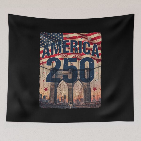 Item preview, America 250 New York City Semiquincentennial 1776 - 2026 Vintage Flag Skyline v2 designed and sold by DarylWelsh2024.