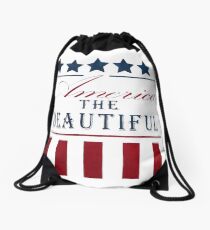 America The Beautiful Drawstring Bag