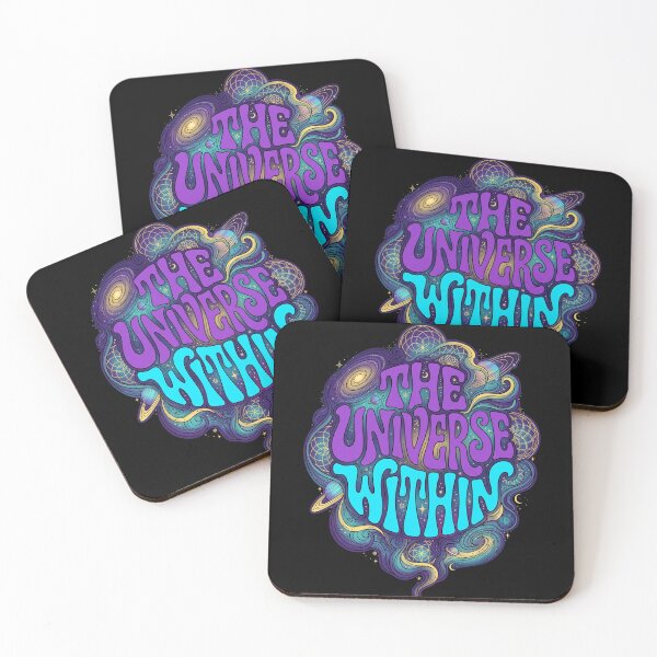 Item preview, THE UNIVERSE WITHIN - Psychedelic Cosmic Mind Typography designed and sold by Pulpa-grafica.
