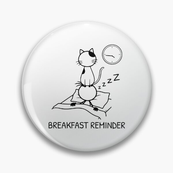 Item preview, Funny Cat Waking Owner Up for Food Breakfast Cat Humor designed and sold by Pebl-Co.