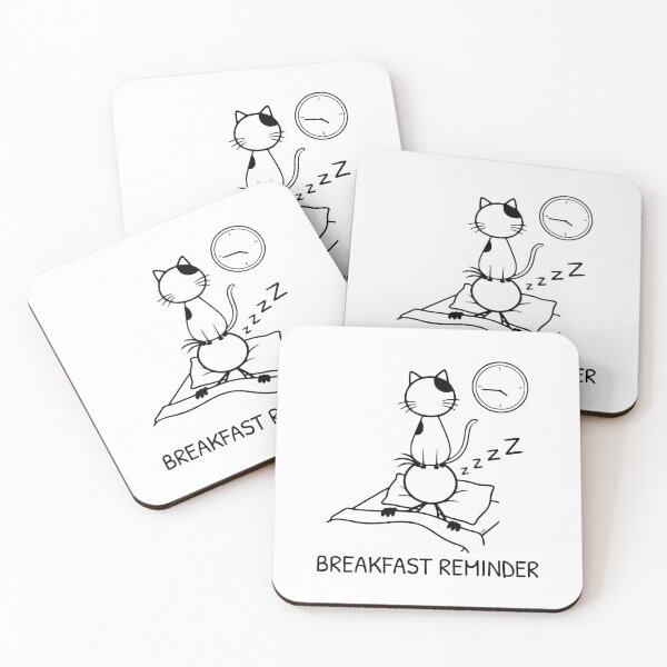 Item preview, Funny Cat Waking Owner Up for Food Breakfast Cat Humor designed and sold by Pebl-Co.
