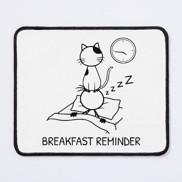 Item preview, Funny Cat Waking Owner Up for Food Breakfast Cat Humor designed and sold by Pebl-Co.