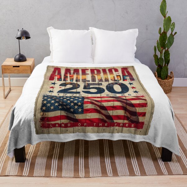 Item preview, America 250 New York City Semiquincentennial 1776 - 2026 Vintage Flag Skyline v3 designed and sold by DarylWelsh2024.