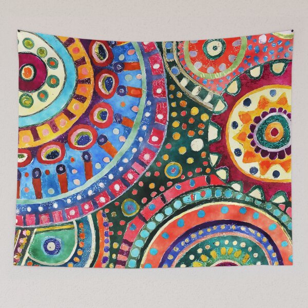 Item preview, Retro 1960's Hippie Psychedelic Art Colorful Abstract Designs designed and sold by DEC02.